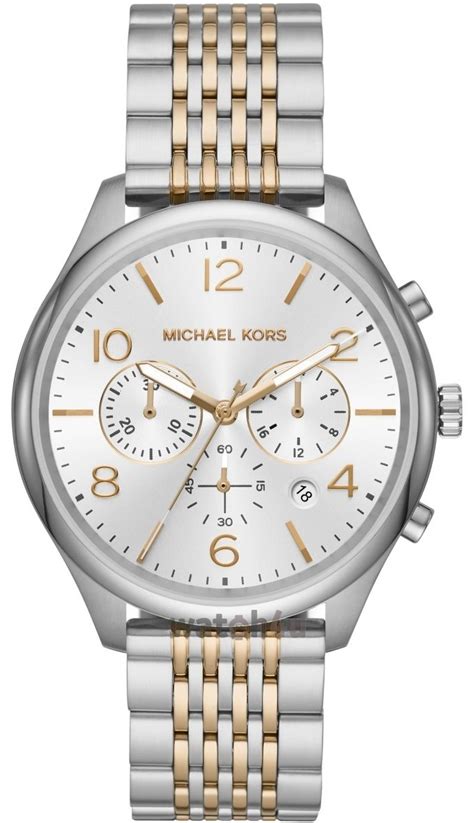 michael kors merrick silver tone watch|Merrick Silver.